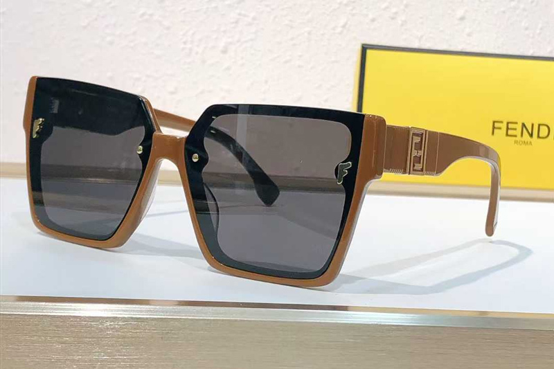 FE23027 Sunglasses Coffee Gray