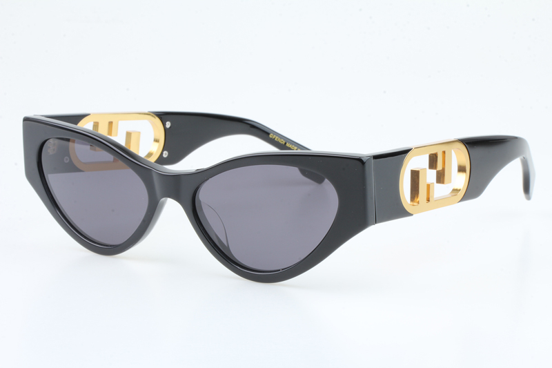 FE40049I Sunglasses Black Gray