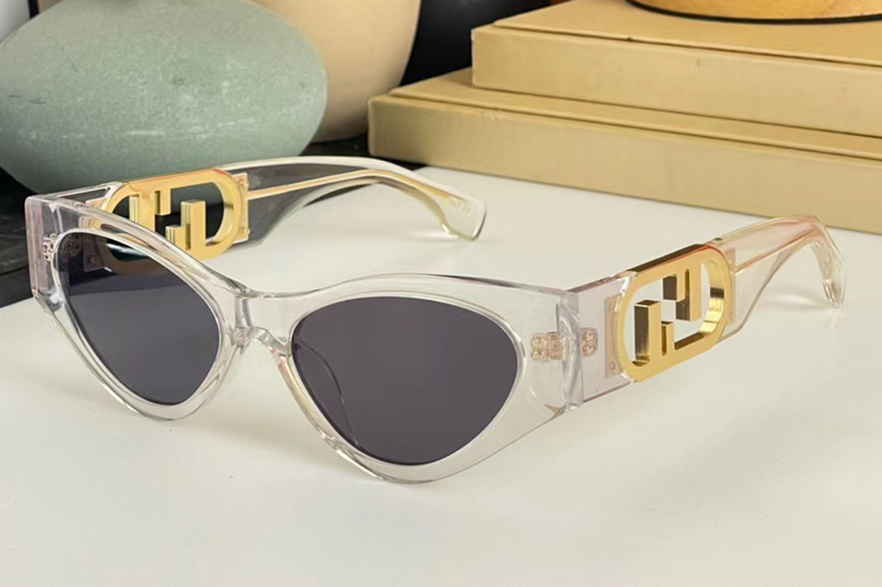 FE40049 Sunglasses In Transparent
