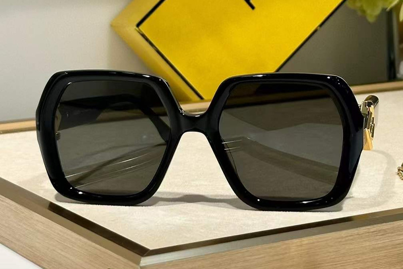 FE40139I Sunglasses Black Gold Gray