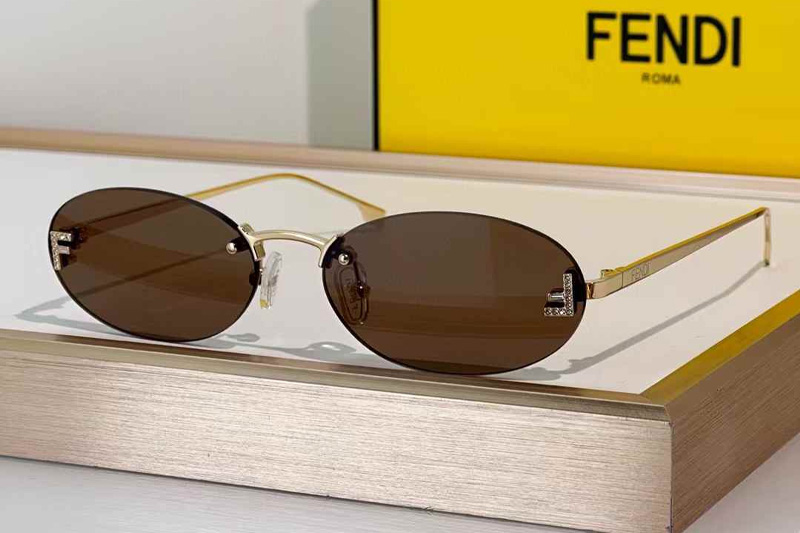 FE4075US Sunglasses Gold Brown