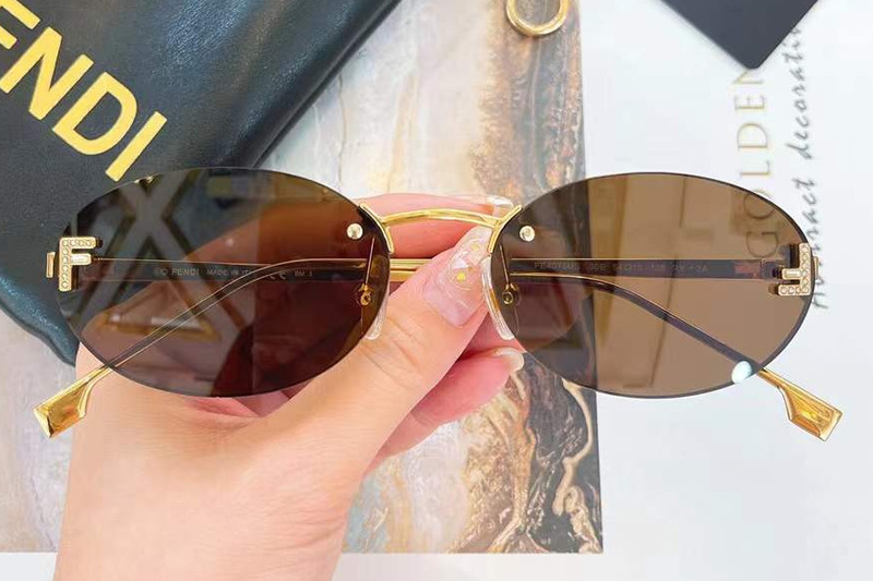 FE4075US Sunglasses Gold Brown
