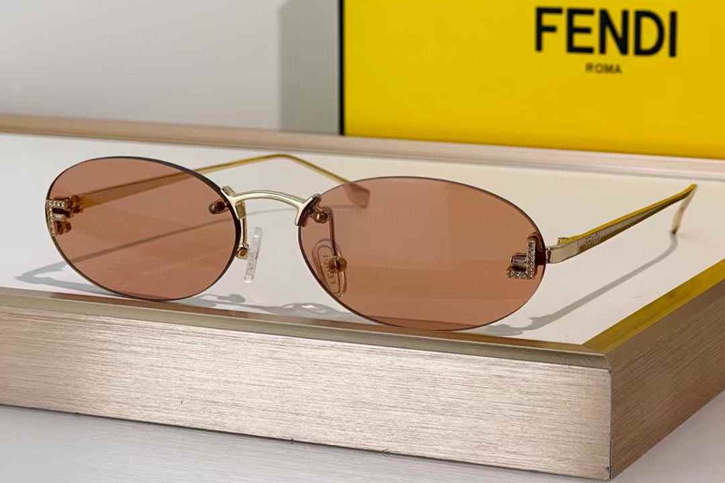 FE4075US Sunglasses Gold Pink