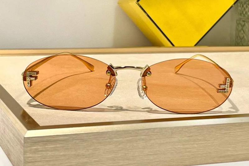FE4075US Sunglasses Gold Pink