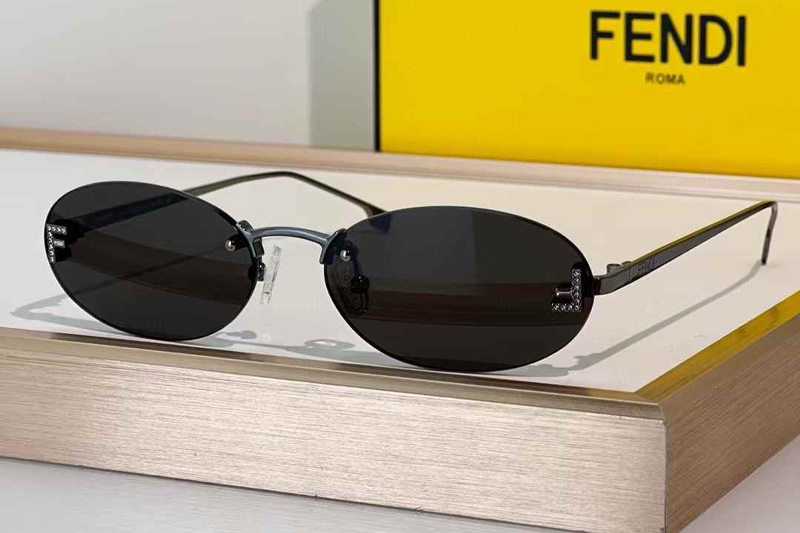 FE4075US Sunglasses Gunmetal Gray