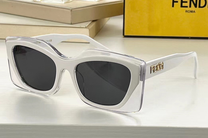FF40034U Sunglasses In White Grey
