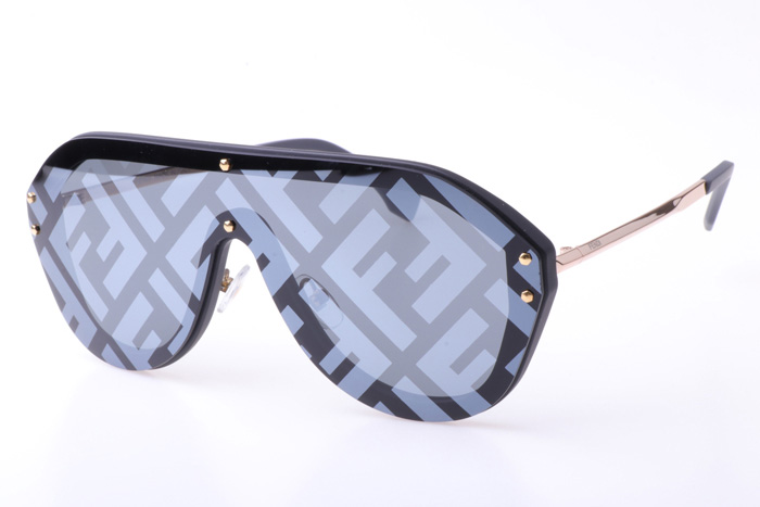 FF M0039 Sunglasses In Gold Black Grey