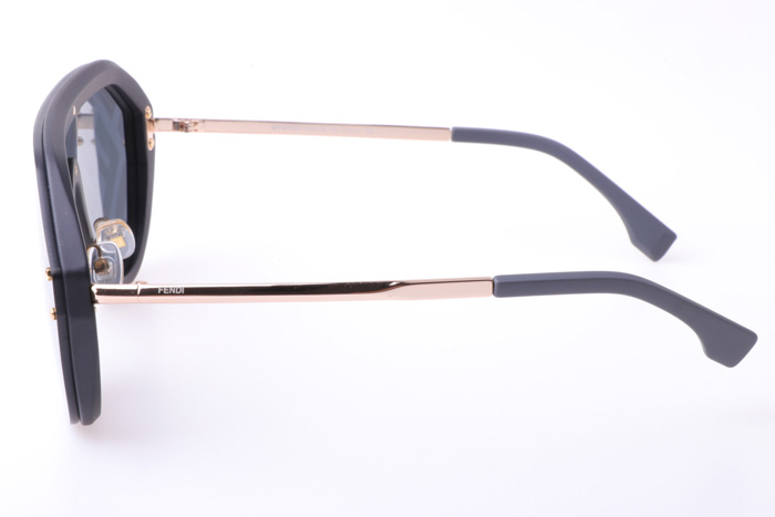 FF M0039 Sunglasses In Gold Black Grey