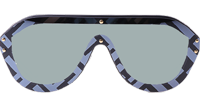 FF M0039 Sunglasses In Silver Red