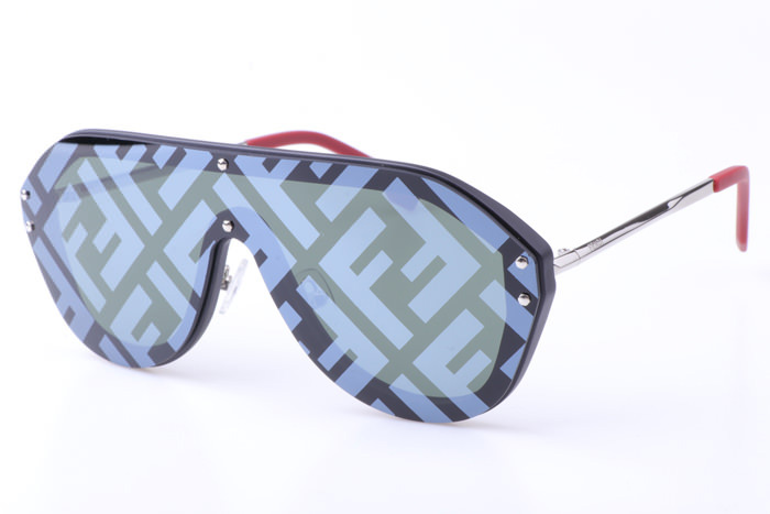 FF M0039 Sunglasses In Silver Red