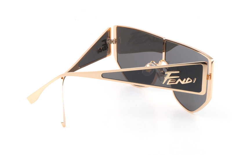 FF M0093S Sunglasses In Gold Grey