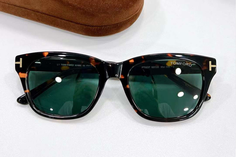 FT0237 Sunglasses Tortoise Green