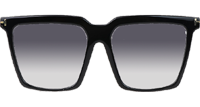 FT0764 Sunglasses In Black Gradient Grey
