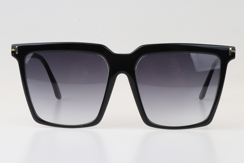 FT0764 Sunglasses In Black Gradient Grey