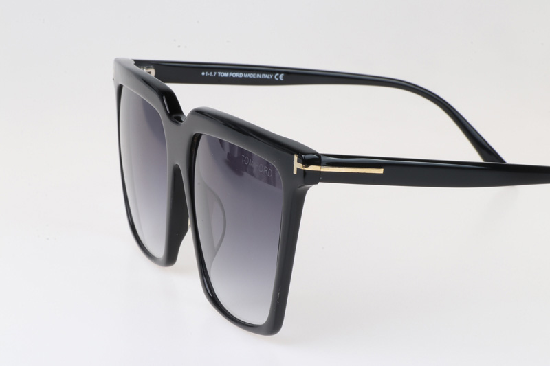 FT0764 Sunglasses In Black Gradient Grey