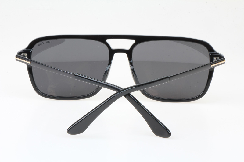 FT0910 Sunglasses In Black Gold