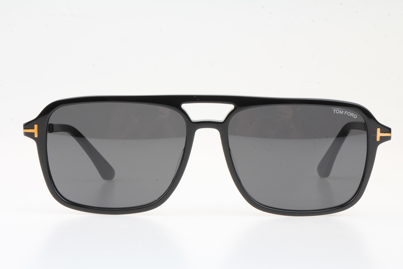 FT0910 Sunglasses In Black Gold