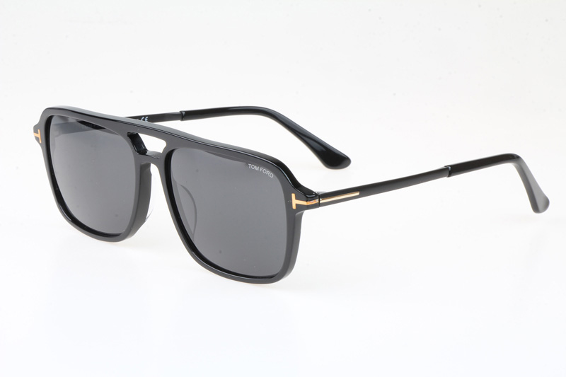 FT0910 Sunglasses In Black Gold