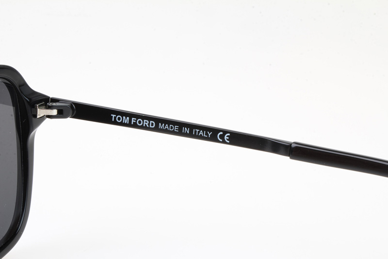 FT0910 Sunglasses In Black Gold