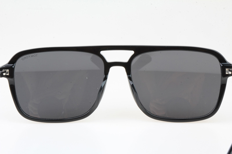 FT0910 Sunglasses In Black Gold