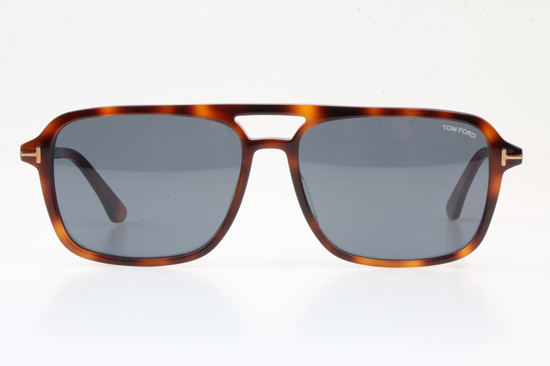 FT0910 Sunglasses In Tortoise Grey