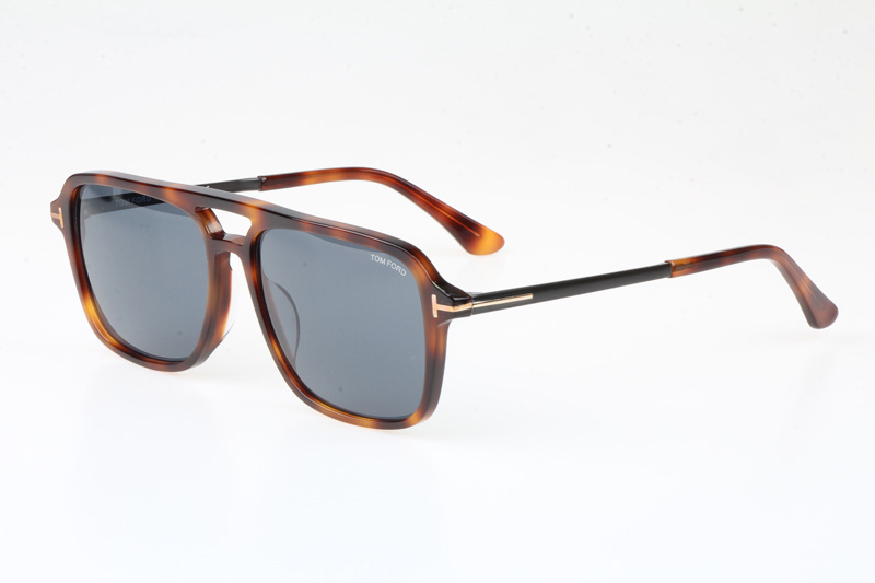 FT0910 Sunglasses In Tortoise Grey