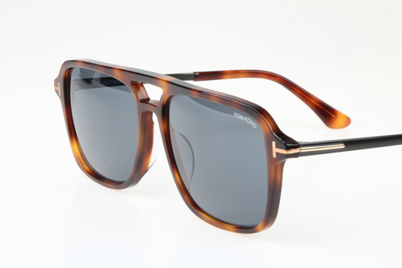 FT0910 Sunglasses In Tortoise Grey