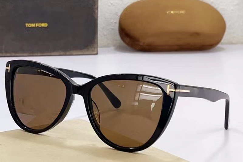 FT0915 Sunglasses In Black Brown