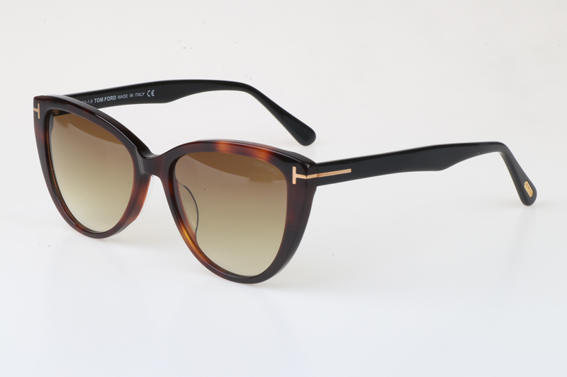FT0915 Sunglasses In Tortoise Brown