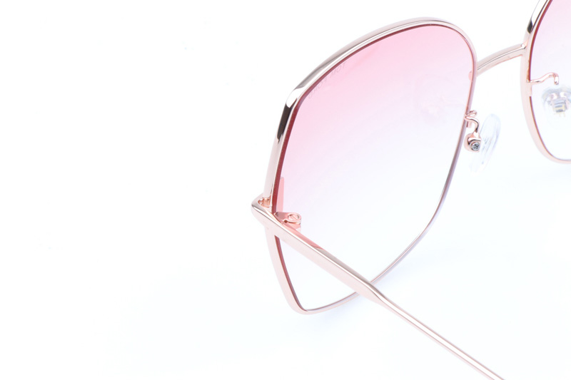 FT0951 Sunglasses In Gold Tortoise Gradient Pink