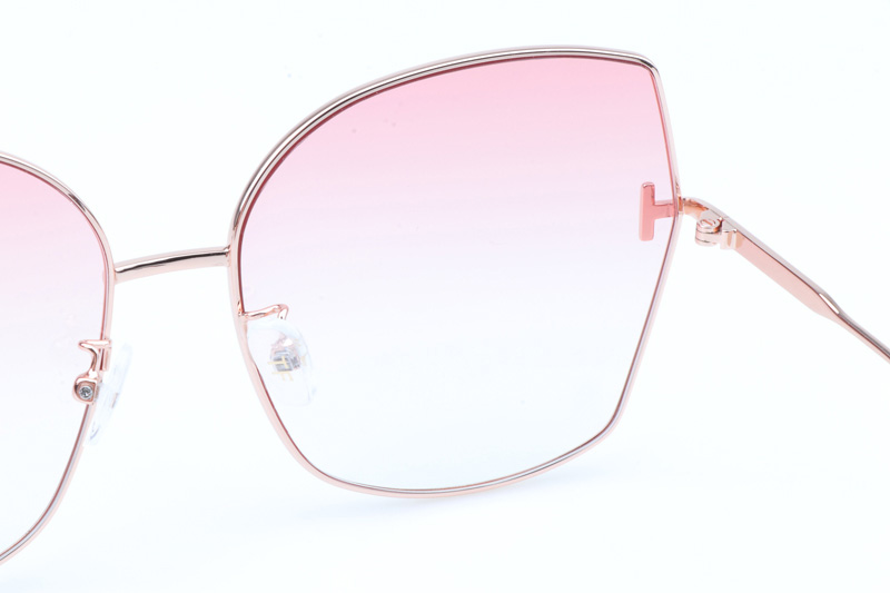 FT0951 Sunglasses In Gold Tortoise Gradient Pink