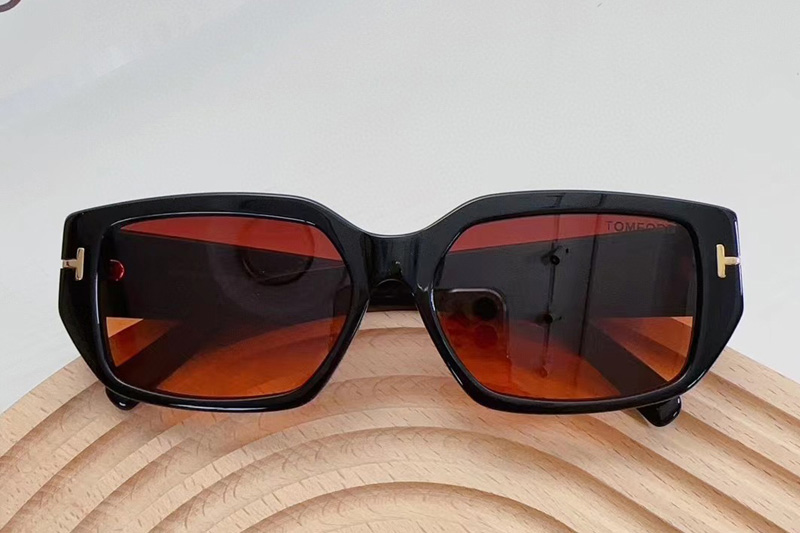 FT0989S Sunglasses In Black Gradient Brown