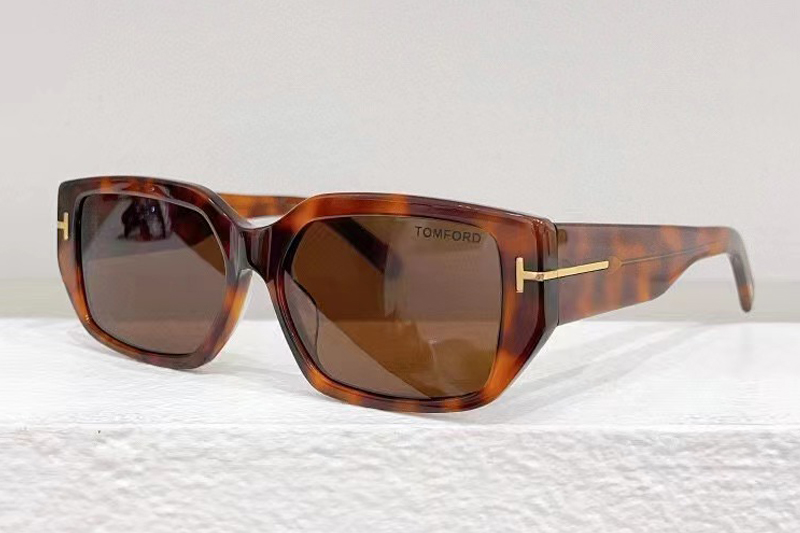 FT0989S Sunglasses In Tortoise Brown