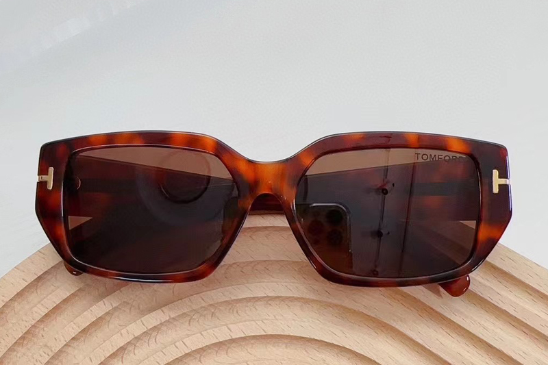 FT0989S Sunglasses In Tortoise Brown