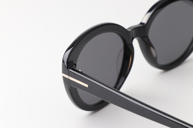 FT1009 Lily Sunglasses Black Gray
