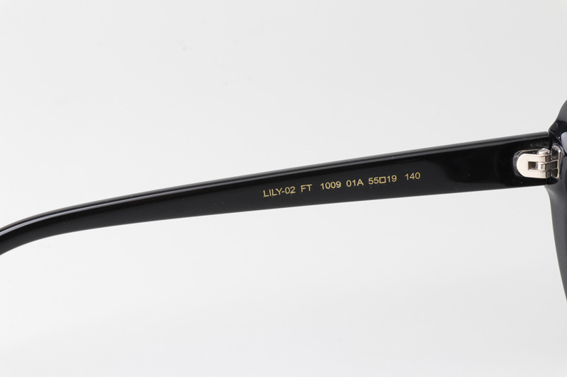 FT1009 Lily Sunglasses Black Gray