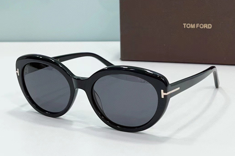 FT1009 Sunglasses In Black Grey