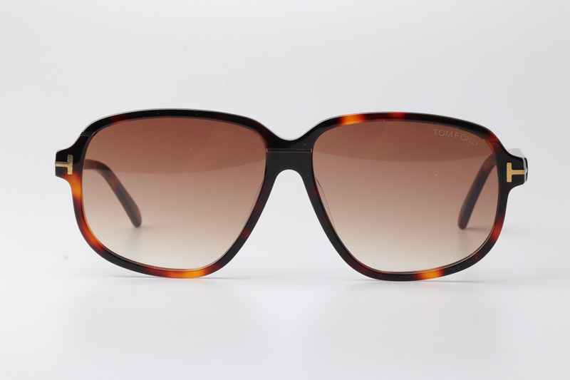 FT1024 Sunglasses Tortoise Gradient Brown