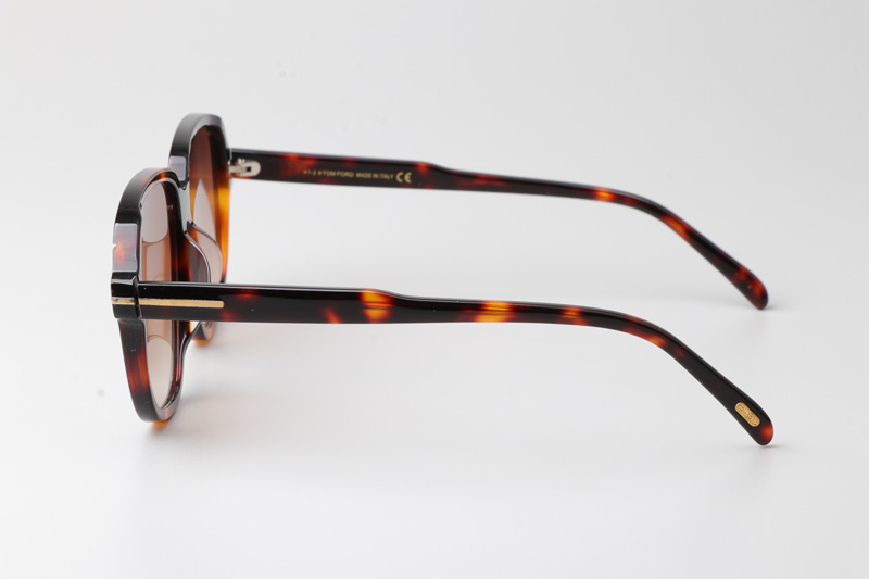 FT1024 Sunglasses Tortoise Gradient Brown