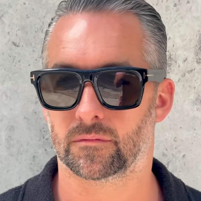 FT1201 Sunglasses Black Gray