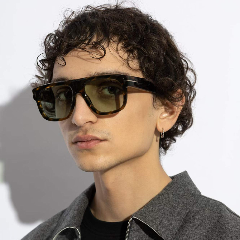 FT1201 Sunglasses Tortoise Green