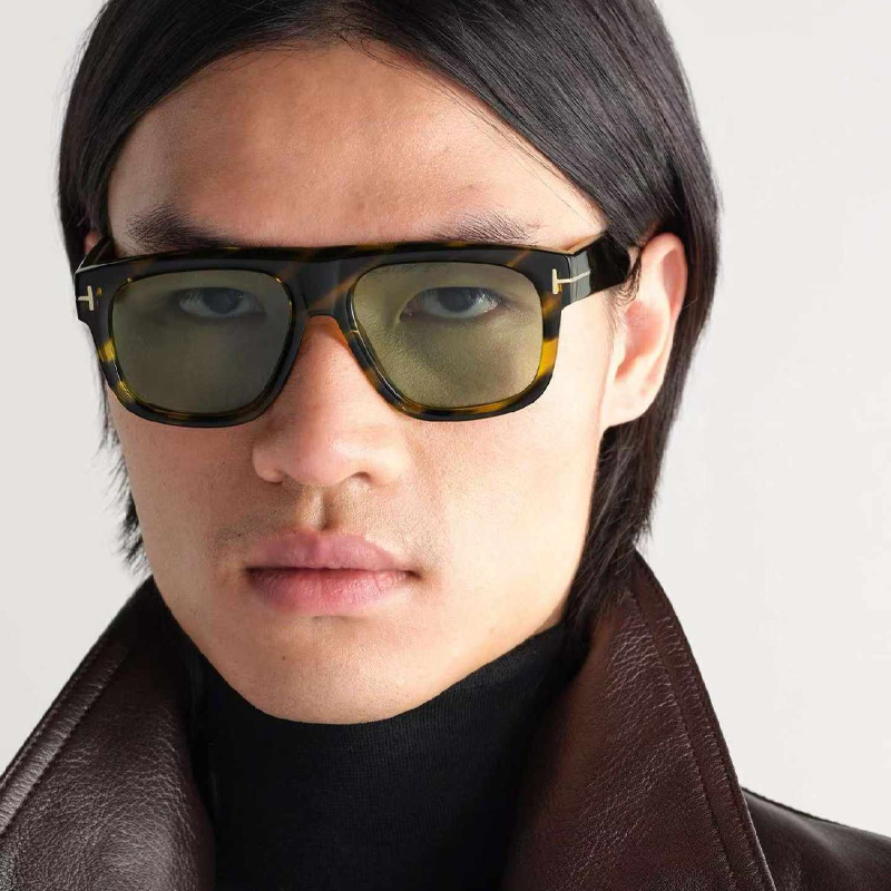 FT1201 Sunglasses Tortoise Green