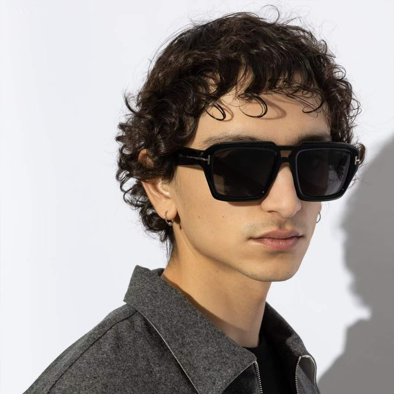 FT1202 Sunglasses Black Gray