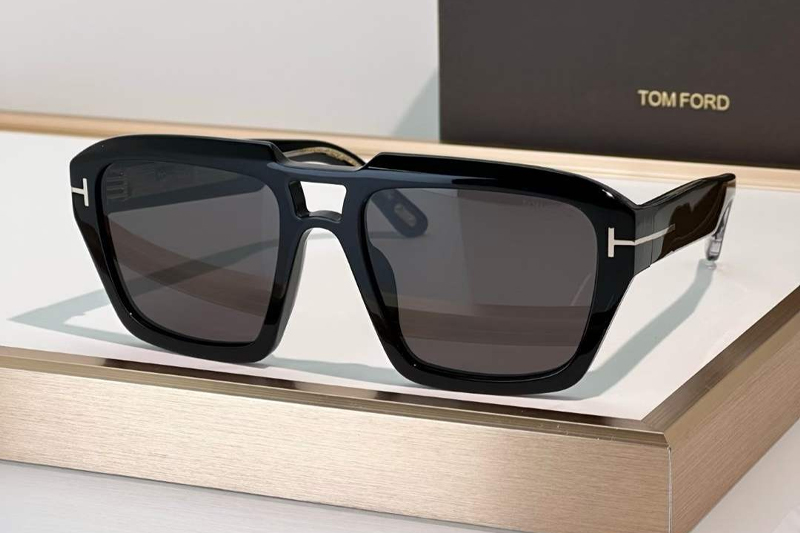 FT1202 Sunglasses Black Gray