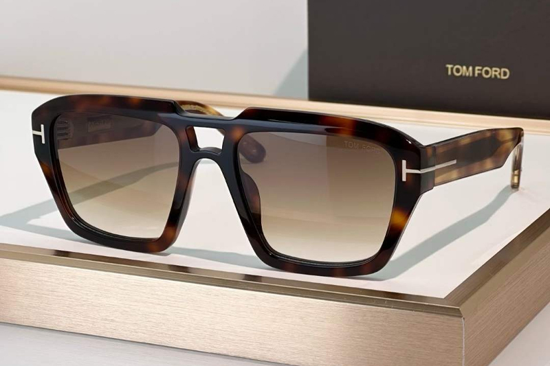 FT1202 Sunglasses Tortoise Gradient Brown