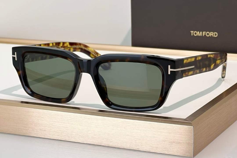 FT1203 Sunglasses Tortoise Green