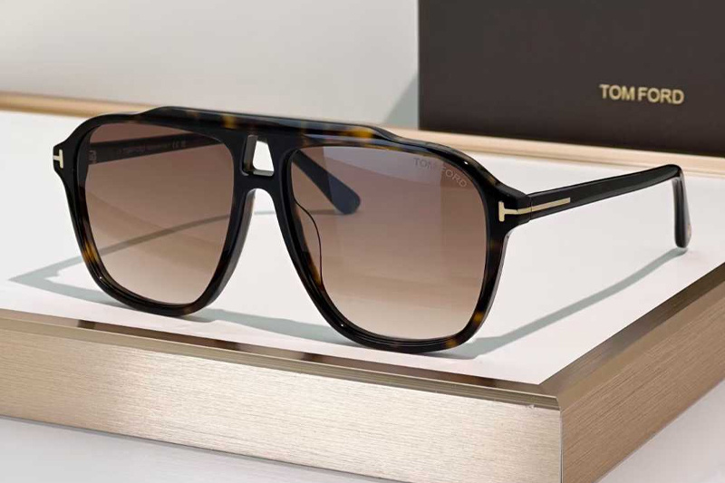 FT1209 Sunglasses Tortoise Gradient Brown
