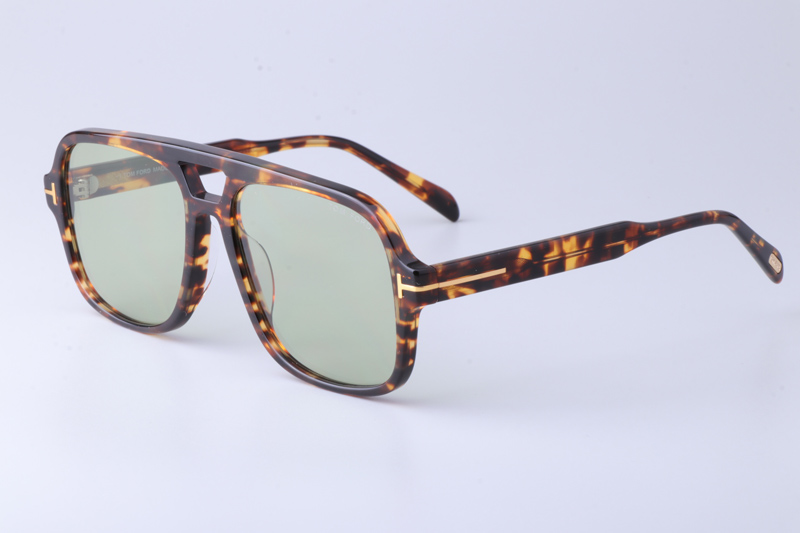 FT884 Sunglasses Tortoise Green