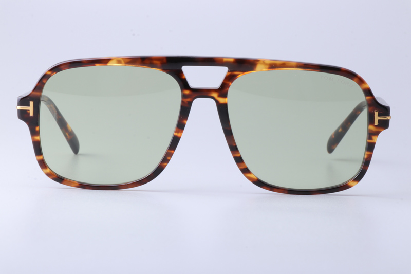 FT884 Sunglasses Tortoise Green