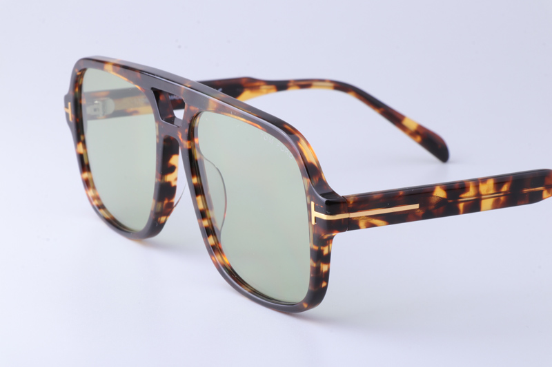 FT884 Sunglasses Tortoise Green